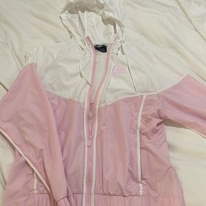 Nike pink/white windbreaker